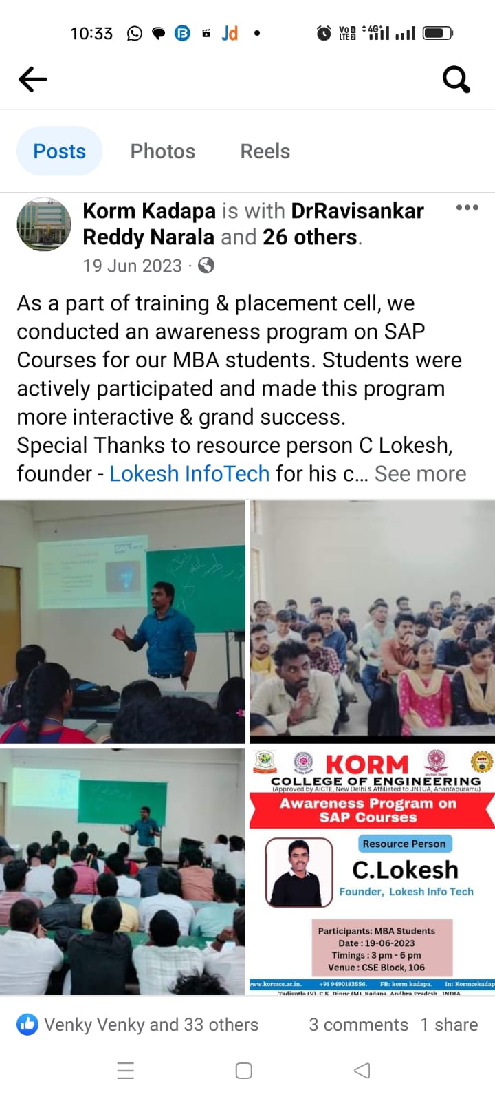 SAP FICO WORK SHOP SUCCESS PROGRAM AT KORM